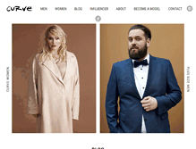 Tablet Screenshot of curve-models.com